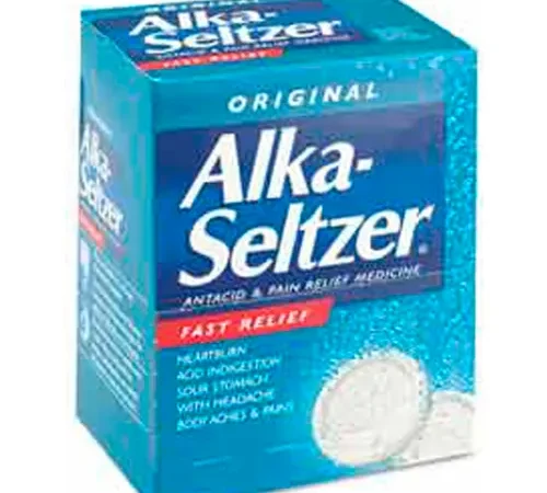 Alka-Seltzer 80659297 Antacid and Pain Relief Medicine, 50 Two-Packs/Box
