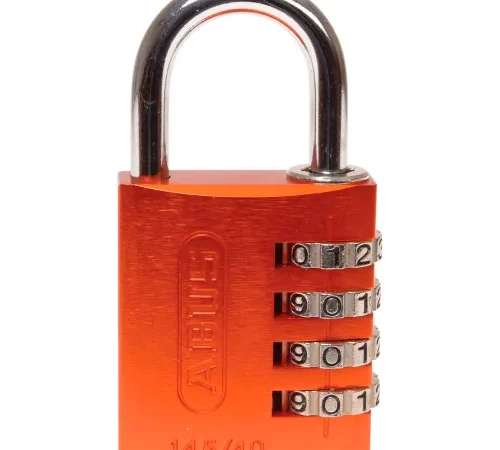 ABUS Anodized Aluminum Resettable 3-Dial Combination Lock 145/40 C - Orange - Pkg Qty 6