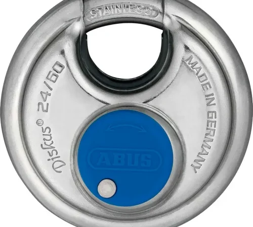 ABUS All Weather Steel Diskus Padlock 24IB/60 KD Keyed Different - Pkg Qty 6