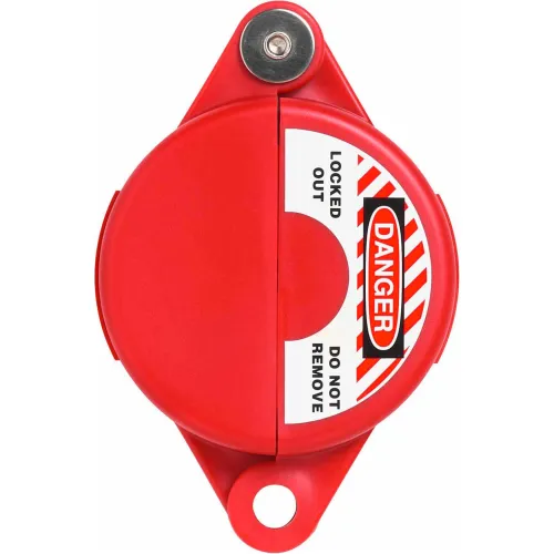 ABUS V303 Gate Valve Lockout, 1 - 2.5" Diameter, Red, 00362 - Pkg Qty 8