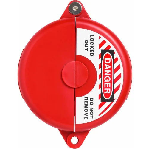 ABUS V305 Gate Valve Lockout, 2.5 - 5", Diameter, Red, 00364 - Pkg Qty 6
