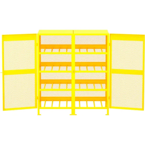 Valley Craft® Horizontal Gas Cylinder Storage Cabinet, 16 Cylinders Cap., 62"W x 40"D x 71"H - Image 4