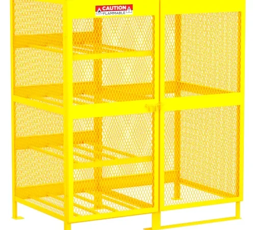 Valley Craft® Horizontal/Vertical Cylinder Storage Cabinet, 18 Cylinder Cap, 62"W x 40"D x 71"H