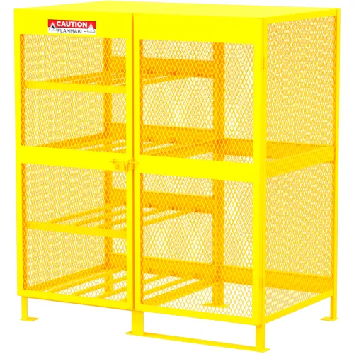 Valley Craft® Horizontal/Vertical Cylinder Storage Cabinet, 18 Cylinder Cap, 62"W x 40"D x 71"H - Image 3