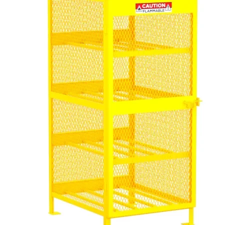 Valley Craft® Horizontal Gas Cylinder Storage Cabinet, 8 Cylinders Capacity, 32"W x 40"D x 71"H