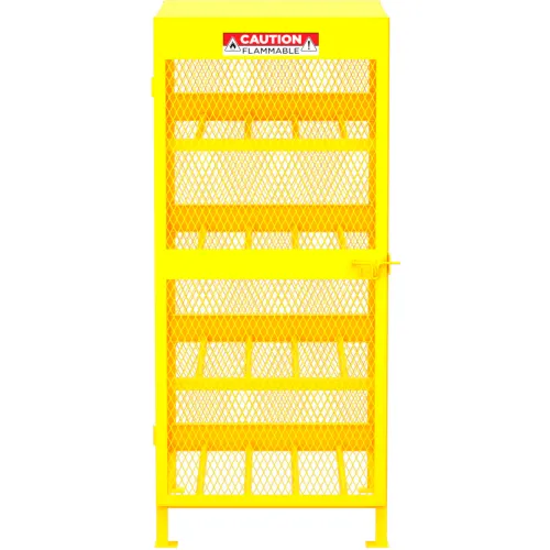Valley Craft® Horizontal Gas Cylinder Storage Cabinet, 8 Cylinders Capacity, 32"W x 40"D x 71"H - Image 2