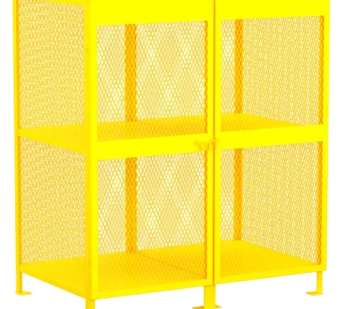 Valley Craft® Vertical Gas Cylinder Storage Cabinet, 16 Cylinders Capacity, 62"W x 40"D x 71"H