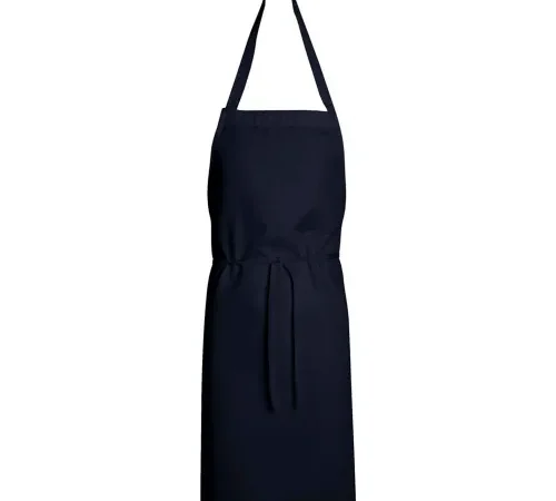 Chef Designs 1430NV3033, Standard Bib Apron, Navy, 30" x 33"