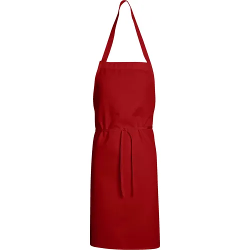 Chef Designs 1430RD3033 Standard Bib Apron, Red, 30" x 33"