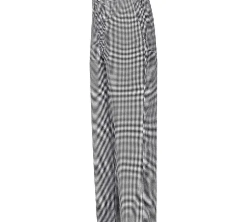 Chef Designs Cook Pants, Black & White Check, Polyester/Cotton Twill, 32" x 32"