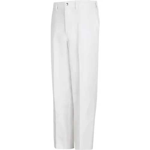 Chef Designs Cook Pants, White, Polyester/Cotton, 30" x 36"
