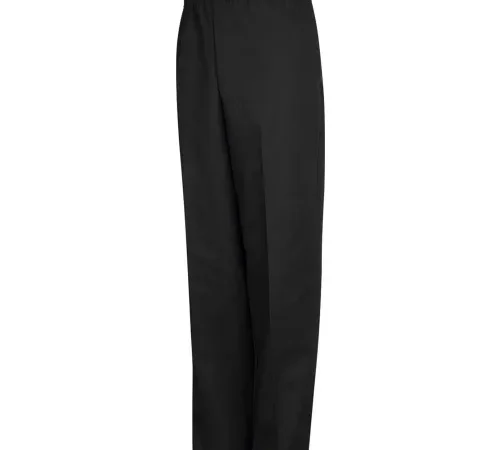 Chef Designs Baggy Chef Pants, Black, Polyester/Cotton, 2XL