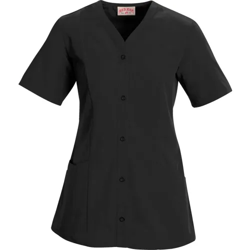 Red Kap® Women's Easy Wear Tunic Short Sleeve Black XL - 9P01
