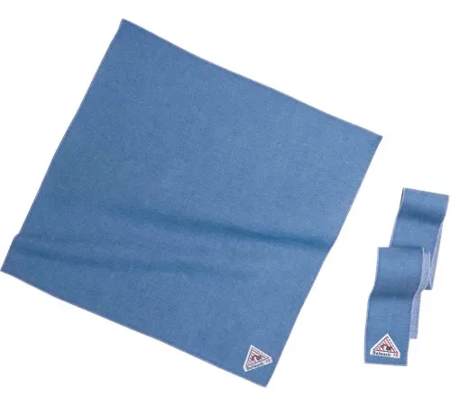 EXCEL FR® ComforTouch® Flame Resistant Bandana & Head Tie HLB6, Light Denim, Size M