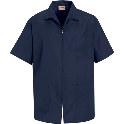 Red Kap® Men's Zip-front Smock Navy L - KP44