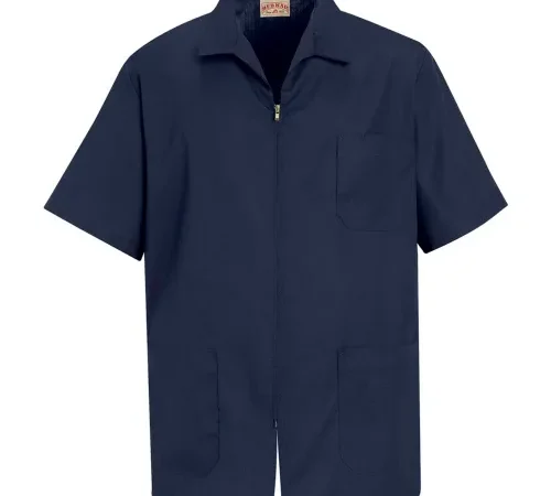 Red Kap® Men's Zip-front Smock Navy XL - KP44