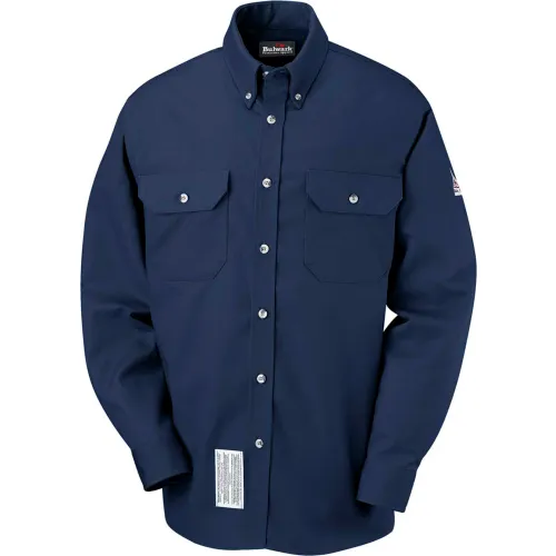 EXCEL FR® ComforTouch® FR Dress Uniform Shirt SLU2, Navy, Size XXL Long
