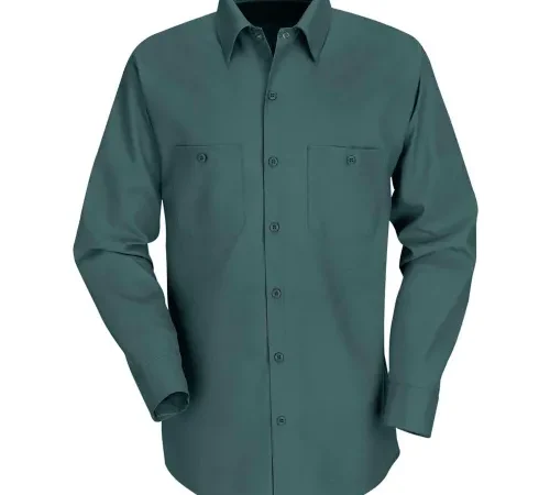 Red Kap® Men's Industrial Work Shirt Long Sleeve Spruce Green Long-L SP14