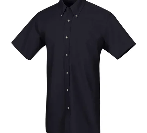 Red Kap® Men's Poplin Short Sleeve Dress Shirt Navy SS3XL - SP80