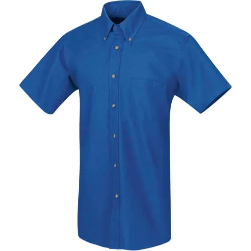 Red Kap® Men's Poplin Short Sleeve Dress Shirt Royal Blue SSLXL - SP80