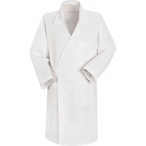 Red Kap® Men's Butcher Wrap, White, Polyester/Combed Cotton, M