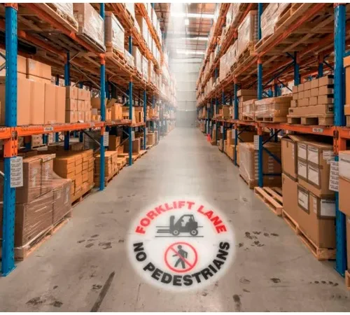 Accuform VPL910LED Sign Projector With Lens - Forklift Lane No Pedestrians