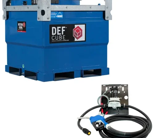 Western Global® DEFCube 136 Gallon DEF Transfer Tank, 12V/9 GPM Pump Kit