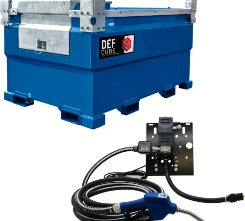 Western Global® DEFCube 597 Gallon DEF Transfer Tank, 115V/11 GPM Pump Kit & Level Gauge