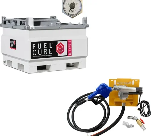Western Global® FuelCube Type-S Diesel Fuel Storage Tank w/ 115V/12GPM Pump Kit, 119 Gal. Cap.