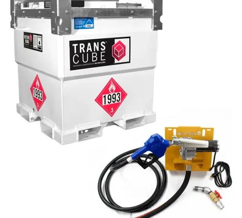 Western Global® TransCube 251 Gallon Double Walled Diesel Storage Tank, 115V/12 GPM Pump Kit