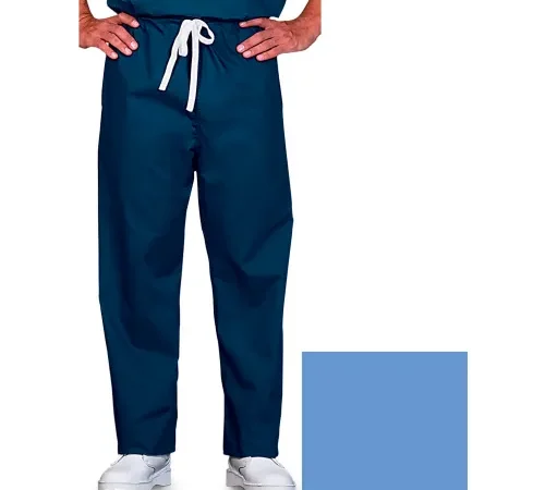 Unisex Scrub Pants, Reversible, Ciel Blue, XS