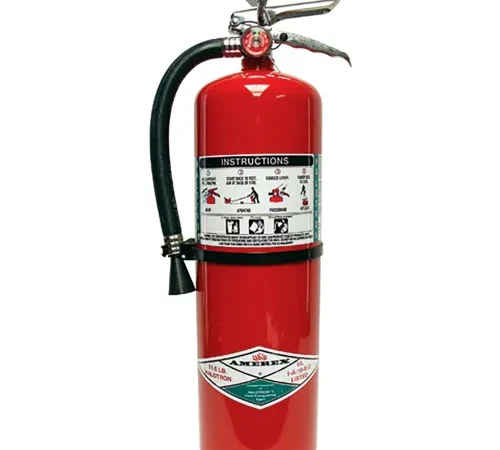 Amerex 15LB Clean Agent Fire Extinguisher, Wall Mount, Type A, B, C