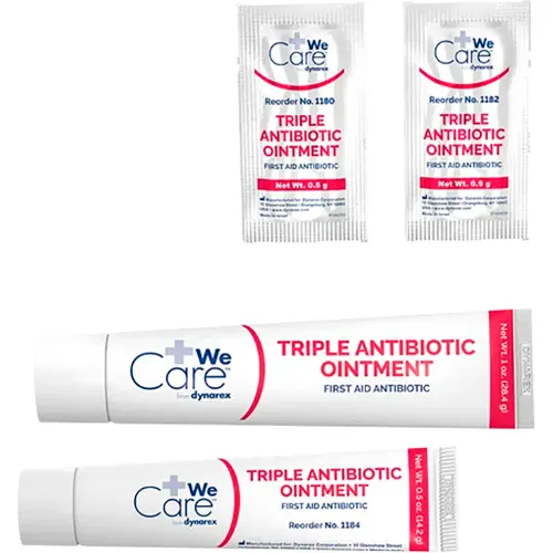 Dynarex Triple Antibiotic Ointment, 0.5 oz. Tube, Pack of 72