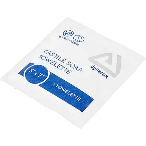 Dynarex® LabChoice Castile Soap Towelettes, 5" x 7", White, Pack of 1000 - Image 4