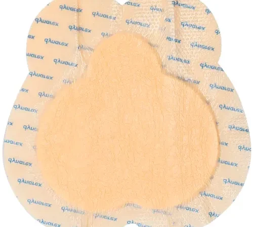 Dynarex SiliGentle™ Silicone Bordered Foam Dressing, Heel, 10"L x 9"W, 60 Pcs