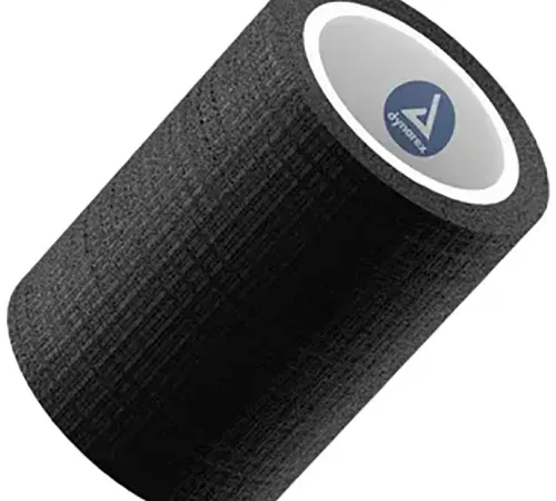 Dynarex Sensi Wrap Self Adherent Bandage Rolls, 2"W x 5 yards, Black, 36 Pcs