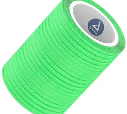 Dynarex Sensi Wrap Self Adherent Bandage Rolls, 1"W x 5 yards, Green, 30 Pcs