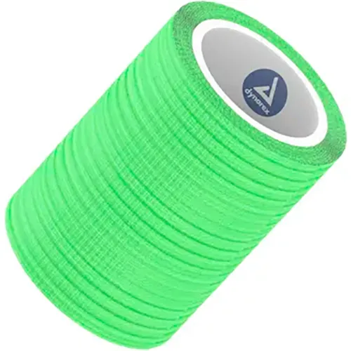 Dynarex Sensi Wrap Self Adherent Bandage Rolls, 3"W x 5 yards, Green, 24 Pcs