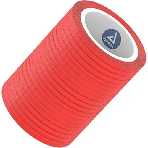 Dynarex Sensi Wrap Self Adherent Bandage Rolls, 2"W x 5 yards, Red, 36 Pcs