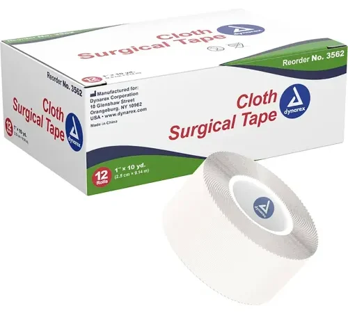 Dynarex Cloth Surgical Tape, 1"W x 10 yards, Pack of 144
