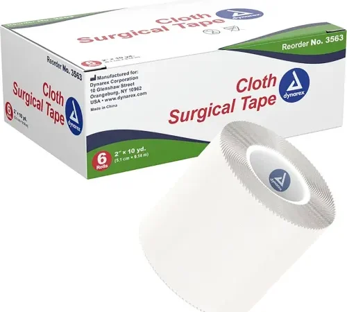 Dynarex Cloth Surgical Tape, 2"W x 10 yards, Pack of 72