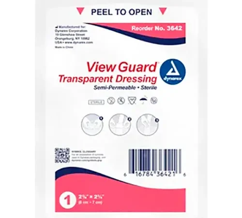 Dynarex View Guard® Sterile Transparent Dressings, 2-3/8"L x 2-3/4"W, 400 Pcs