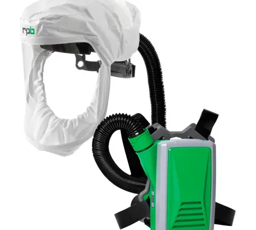 RPB T200, Head Harness, Tychem 2000 Face Seal Hood, HX5 Backpack PAPR