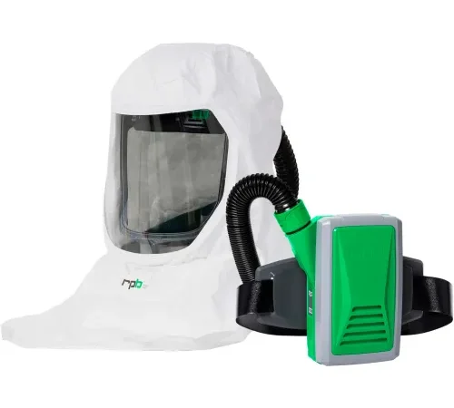 RPB T-Link, T-Link Hard Hat Assembly, Tychem 2000 Hood, HX5 PAPR
