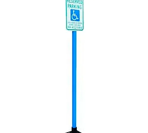 X-Tube 78" Sign Post, Blue