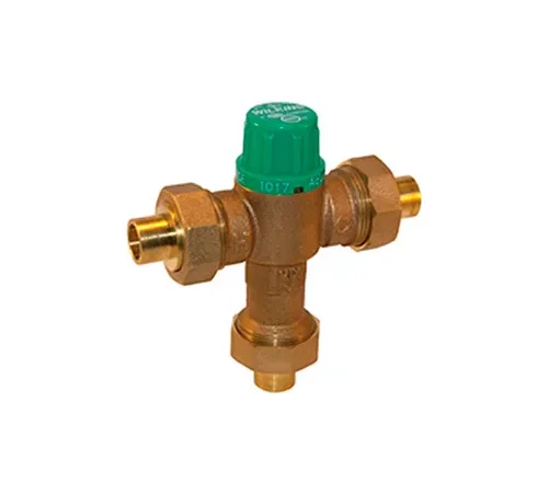 Zurn 12-ZW1017XL 1/2 In. FNPT Thermostatic Mixing Valve - Lead Free Cast Bronze - ASSE1017