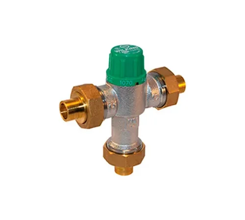 Zurn 12-ZW1070XL 1/2 In. FNPT Thermostatic Mixing Valve - Lead Free Cast Bronze - ASSE1016, ASSE1070