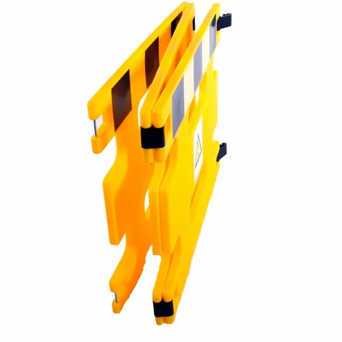 Plastic Folding Barrier, 3 Panels, 111"L x 36"H, Yellow - Image 5