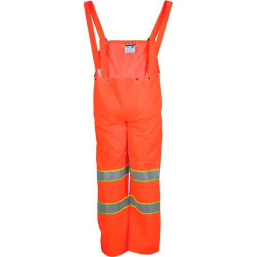 MCR Safety 2013RXL Luminator™ 3-Piece Rain Suit, Orange w/ Lime Silver Stripes, X-Large - Image 4