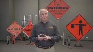 Plasticade Intrepid Rubber Base Sign Stand For Roll-Up Signs 36" &48", Aluminum Post - Image 6